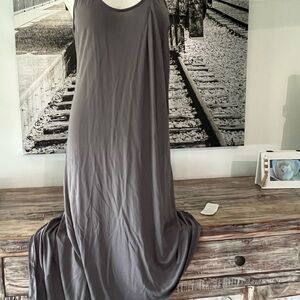 Eileen Fisher Gray Sleeveless Scoop Neck Maxi Sleepwear